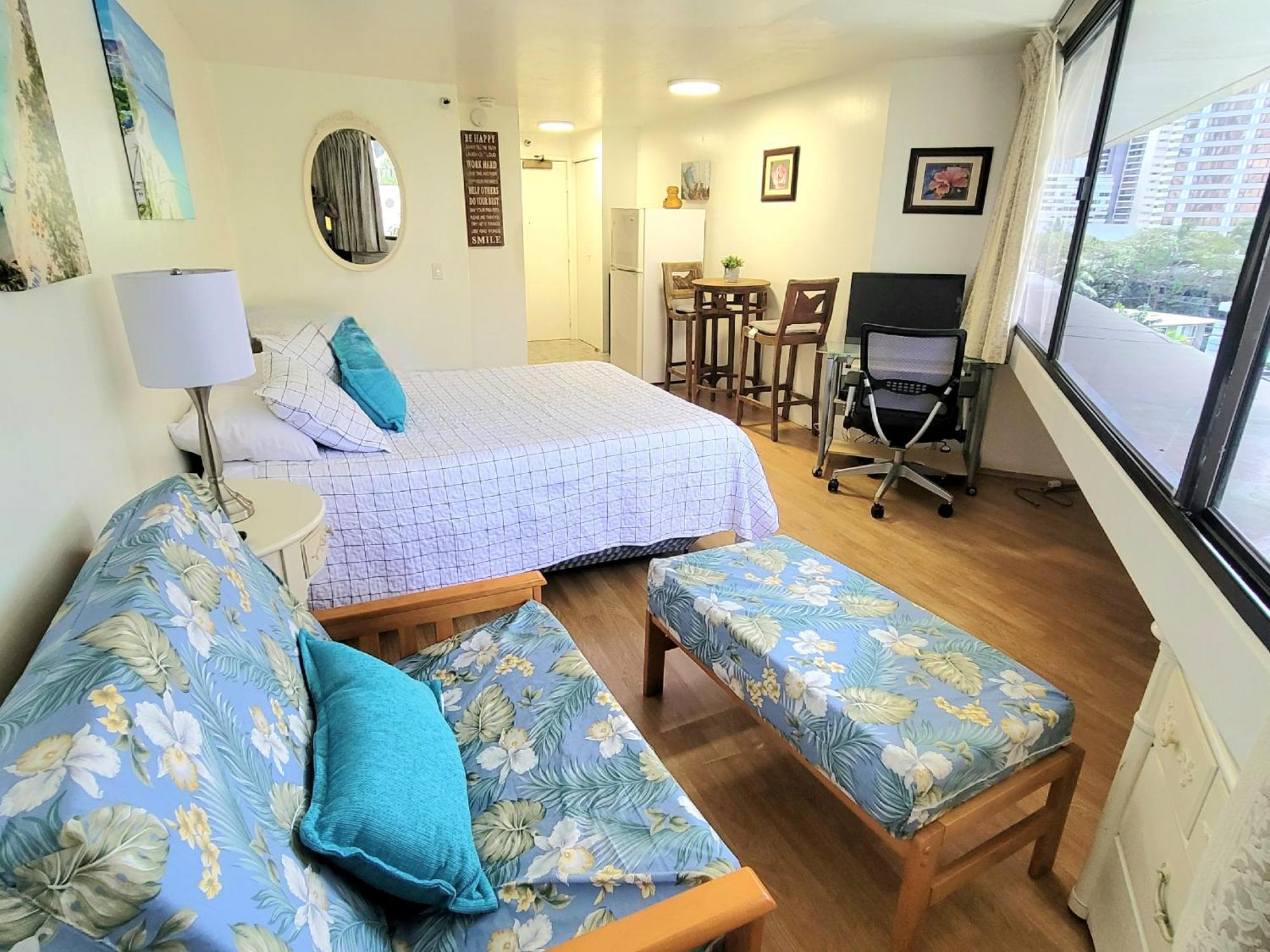 Waikiki Studio Steps To Beach-Mall Free Parking-Wifi Honolulu Kamer foto